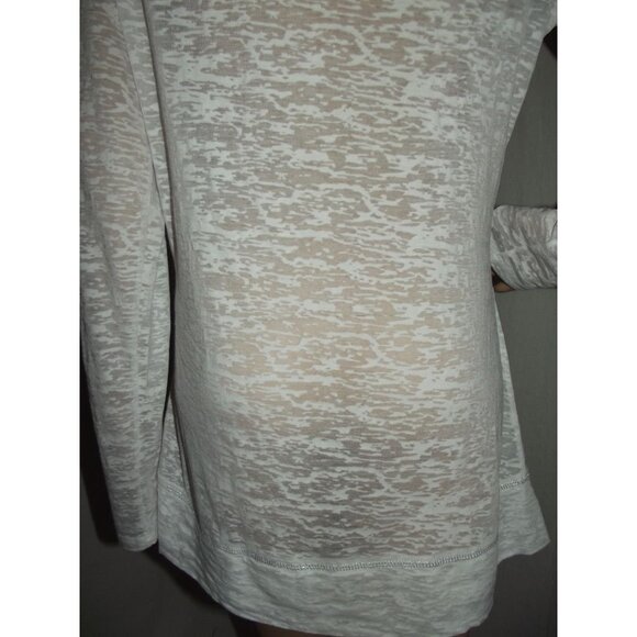 Vanity Tunic Womens Size XL white burnout slub wrap top Swim Coverup semi sheer - Picture 9 of 9